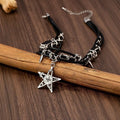 Vintage Gothic Skull Star Necklace