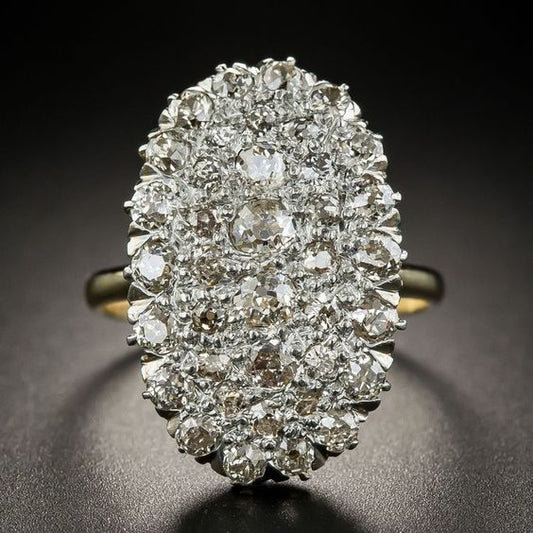Vintage Bright Oval Ring