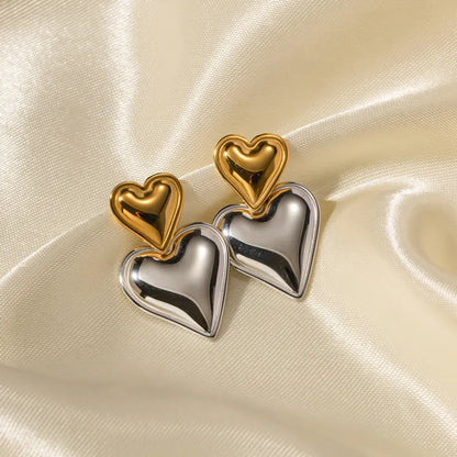 Vintage Heart Earrings