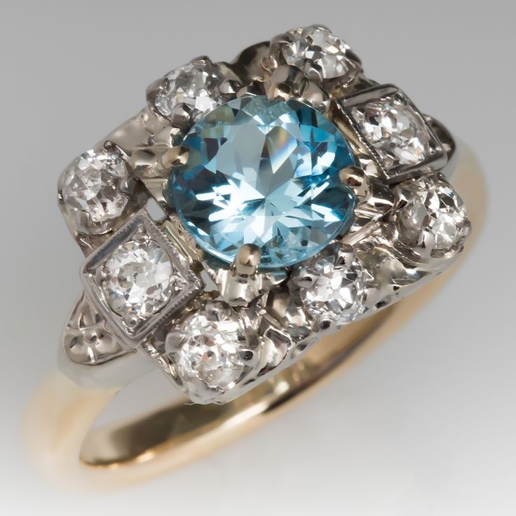 Vintage Aquamarin Ring
