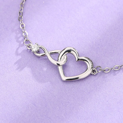 Retro Gold & Silver Heart Bracelet