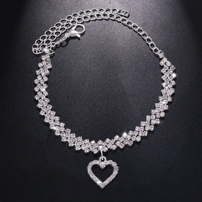 Vintage Rhinestone Diamond Anklet