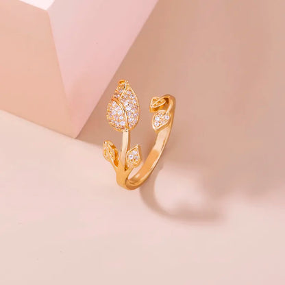 Vintage Flower Gem Ring