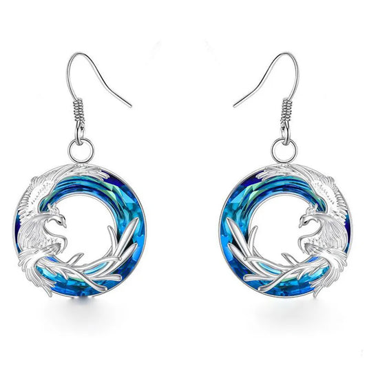 Water of Life Bennu Crystal Earrings