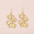 Vintage Earring Luxury Metal Leaf