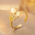 Vintage Flower Rose Ring