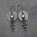 Vintage White Crystal Earrings