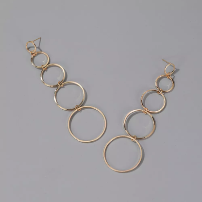 Vintage Dangling Hoop Earrings