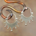 Vintage Silver Tiara Earrings