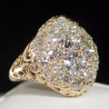 Vintage Bright Rounded Gold Ring