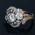 Vintage Crystal Rounds Ring