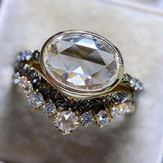 Vintage Fancy Glass Ring