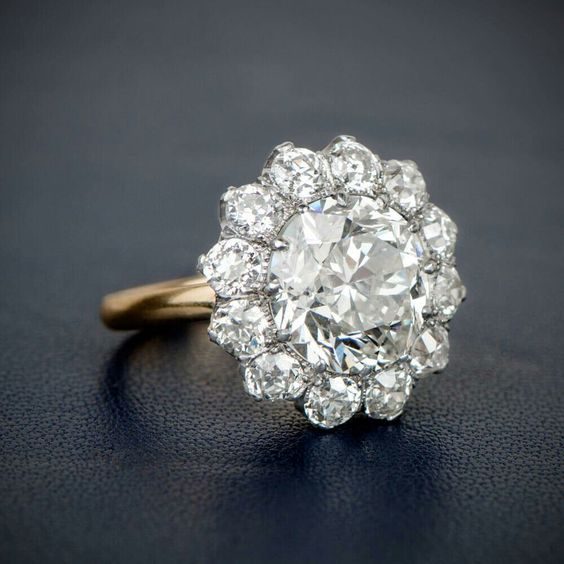 Vintage Crystaline Flower Ring-Lydieannejewelry