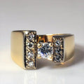 Vintage Open Bright Gold Ring