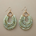 Vintage Green Beads Earrings