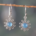 Vintage Stone Flower Earrings