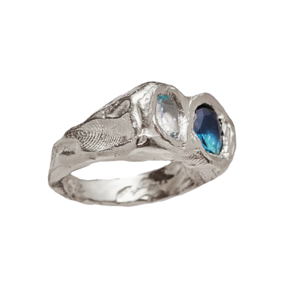 Vintage Forged Silver Ring