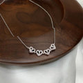 Vintage Clover Love Zircon Clavicle Necklace