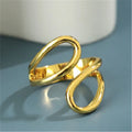 Retro Gold Timeless Curved Open-Loop Style Ring
