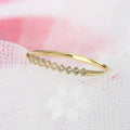 Vintage Gold Sparkling Diamond-Cut Stone Ring