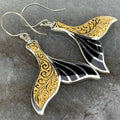 Vintage Two-tone Fishtail Earrings