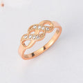 Vintage Rose Gold Twisted Infinity Knot Ring