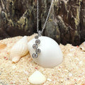 Vintage Silver Round Crystal Necklace