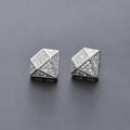 Silver Geometric Sparkle Earrings