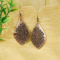 Vintage Copper Engraved Mandala Earrings