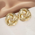 Timeless Gold Twisted Knot Earrings