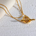 Vintage Gold Layered Pendant Necklace