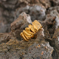 Vintage Gold Heart Love Open Ring