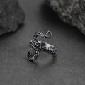 Vintage Silver Octopus Tentacle Adjustable Ring