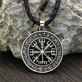 Silver Rune Circle Viking Necklace