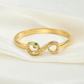 Gold Serpent Infinity Bangle Bracelet