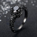 Vintage Black Stone Copper Ring