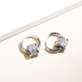 Vintage Silver Rolling Charm Earrings