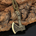 Vintage Norse Axe Pendant Necklace