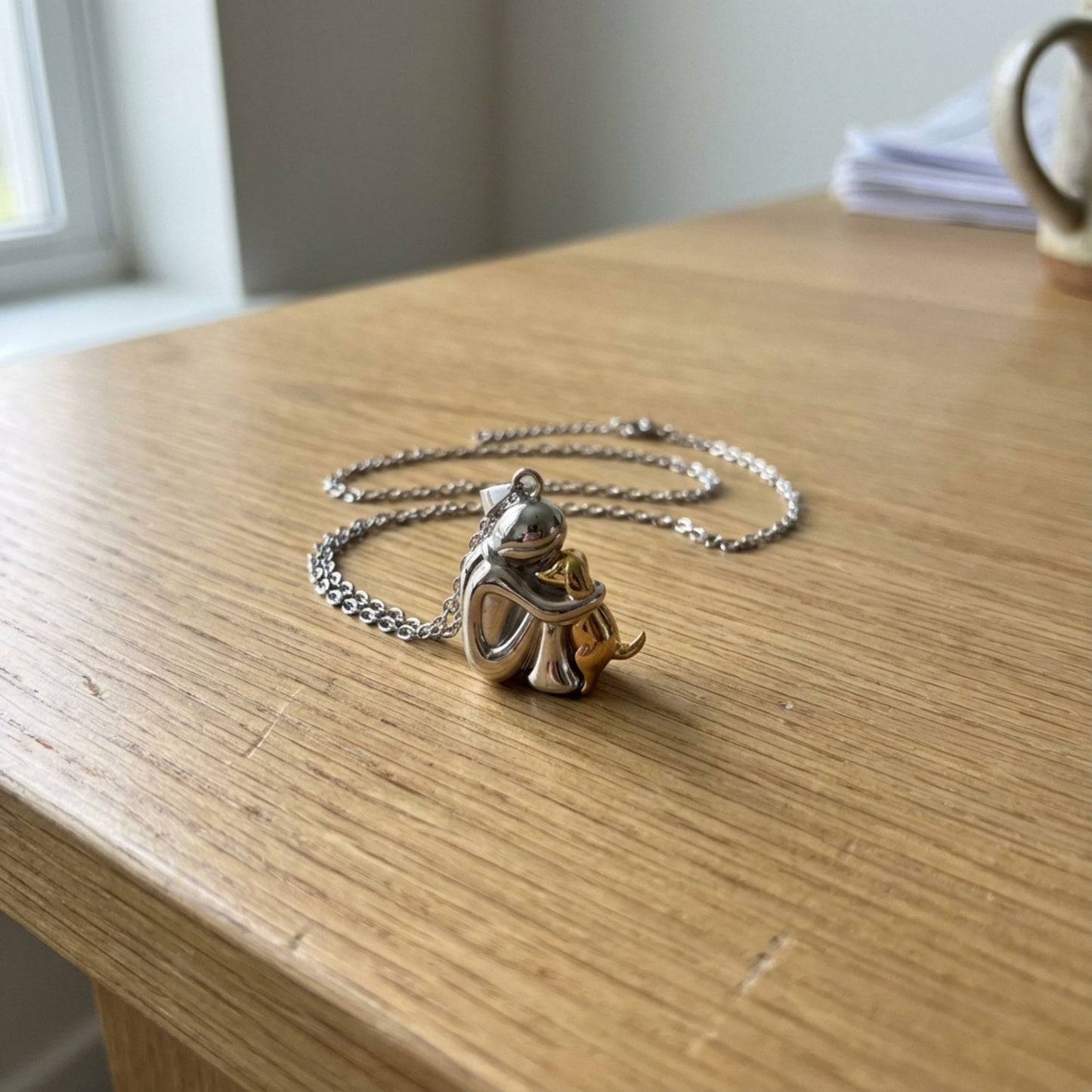 Hug Pendant Necklace Dog