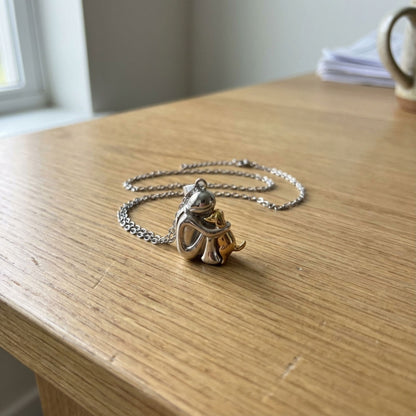 Hug Pendant Necklace Dog