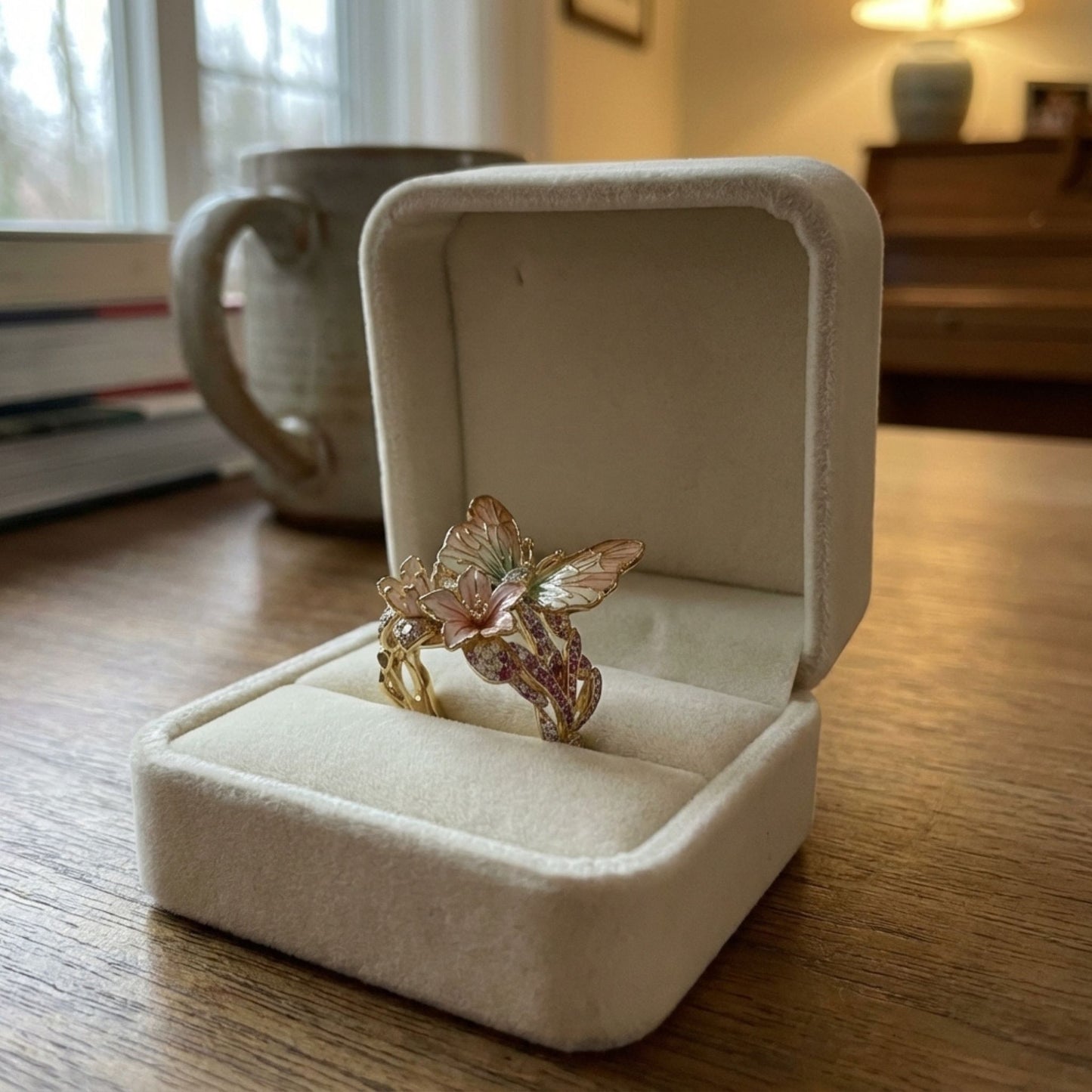 Vintage Golden Brimhaven Floral Ring