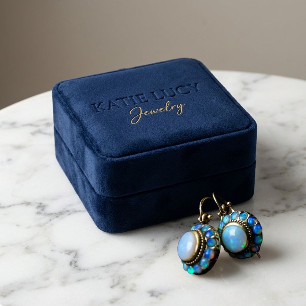 Vintage Estate Opal Earrings